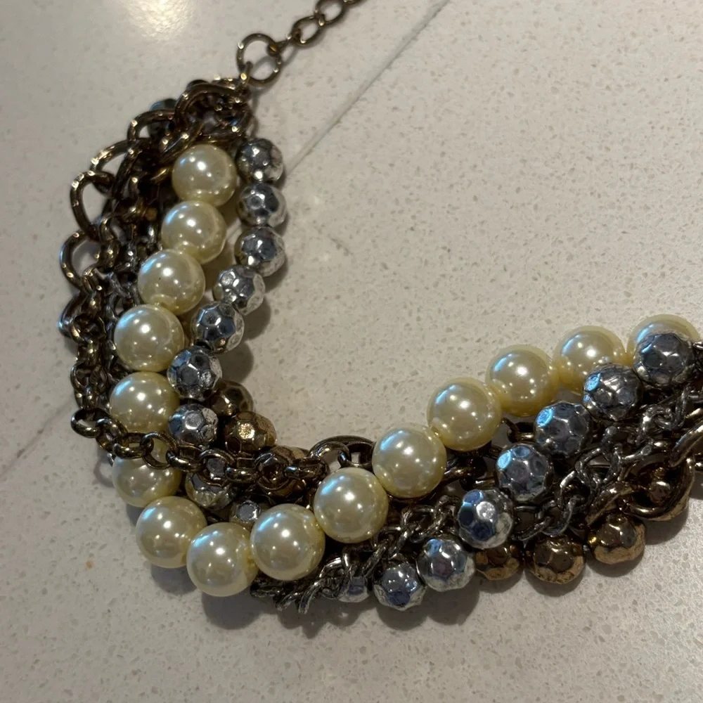 Chunky Multi 6 Strand Chain Bracelet